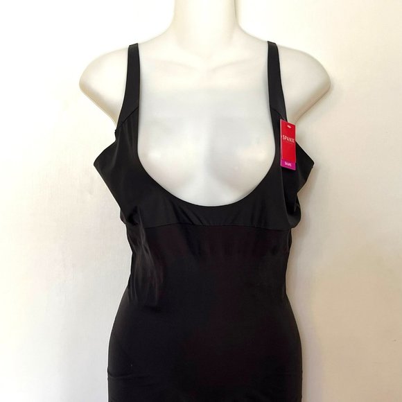 NWT SPANX OPEN BUST MID-THIGH SHAPER BODY SUIT PLUS SIZE 3X - Picture 3 of 16